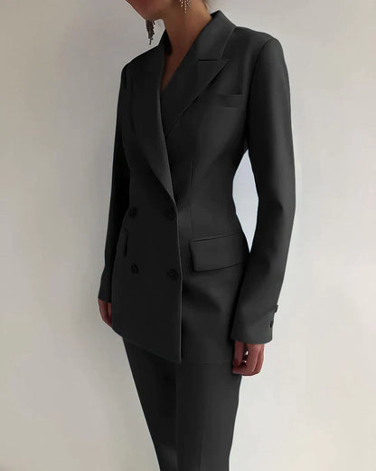 Women's Blazer and Pants Set Stylish High Quality Fabrics