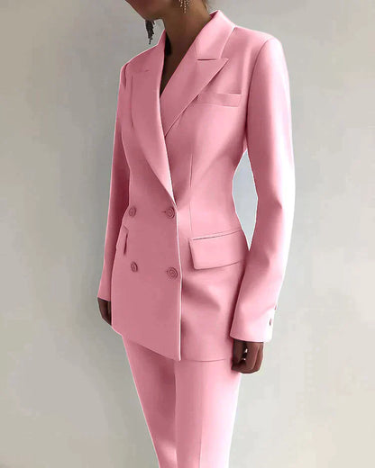 Women's Blazer and Pants Set Stylish High Quality Fabrics