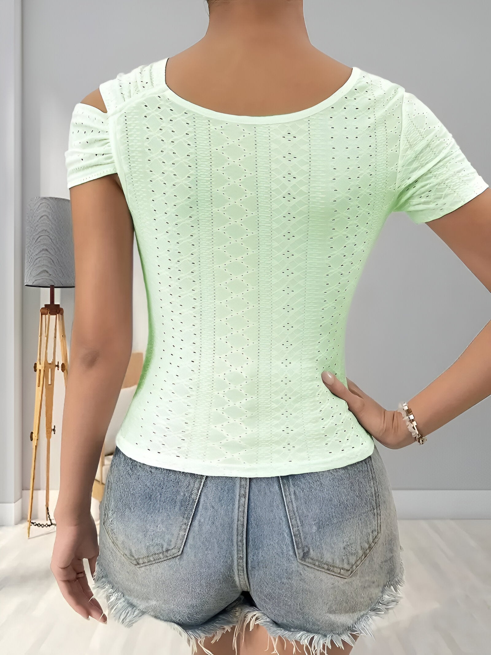 Women's Blouse Asymmetric Soft Fabric Elegant Style