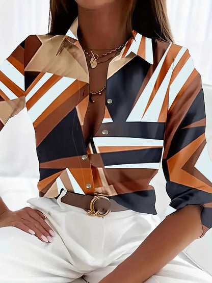 Women's Blouse Casual Breathable Material Unique Pattern