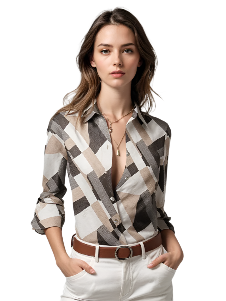 Women's Blouse Casual Breathable Material Unique Pattern