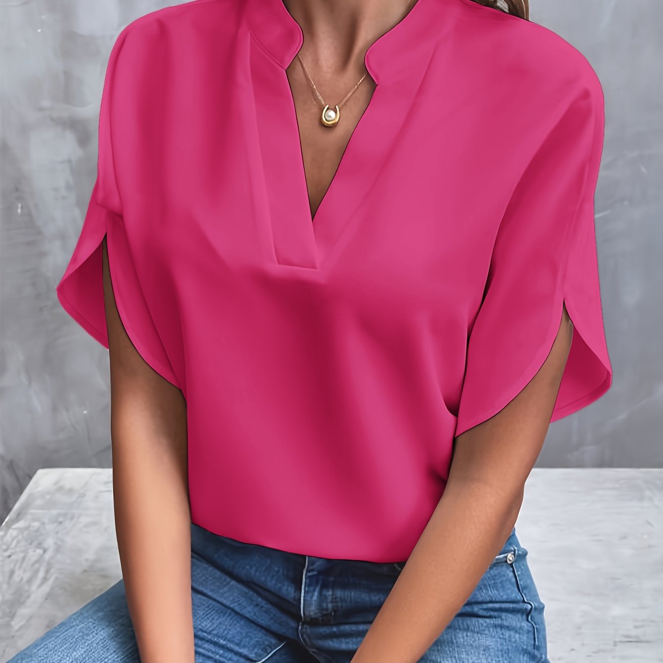 Women's Blouse Casual Chic Viscose Polyester