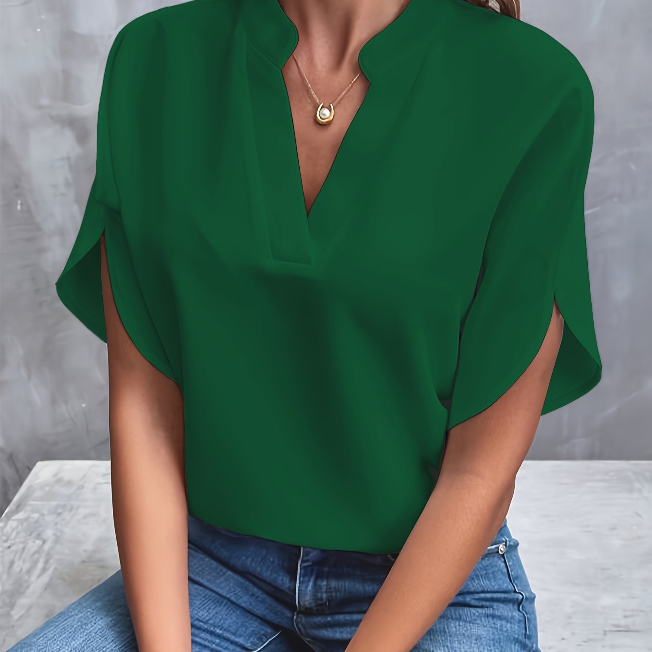 Women's Blouse Casual Chic Viscose Polyester
