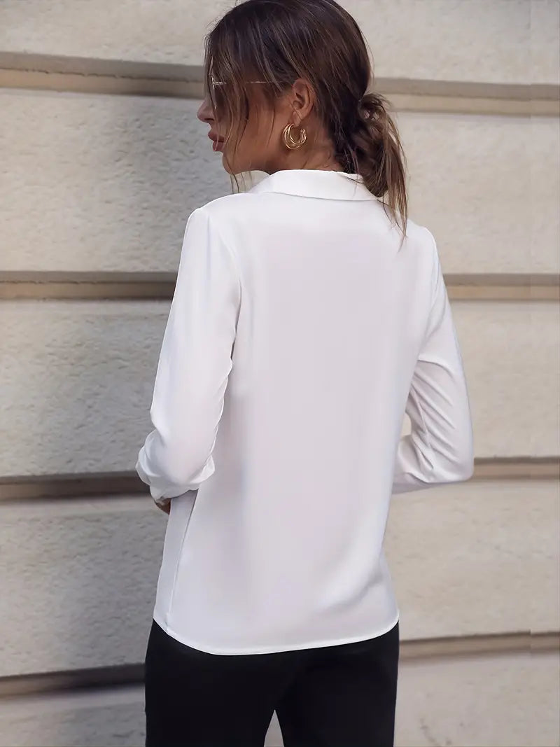 Women's Blouse Elegant Business Style Polyester