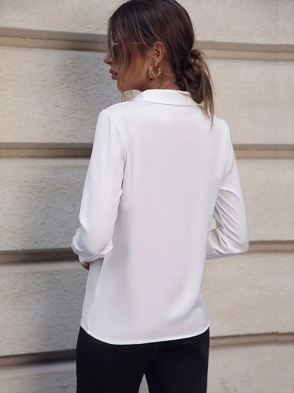 Women's Blouse Elegant Business Style Polyester