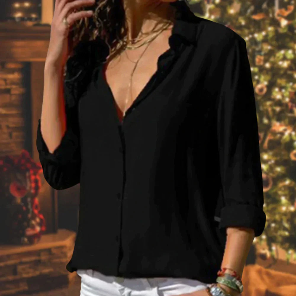 Women's Blouse Elegant Cut Luxury Style