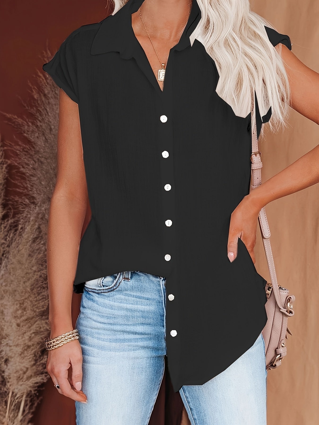 Women's Blouse Elegant Style Cotton