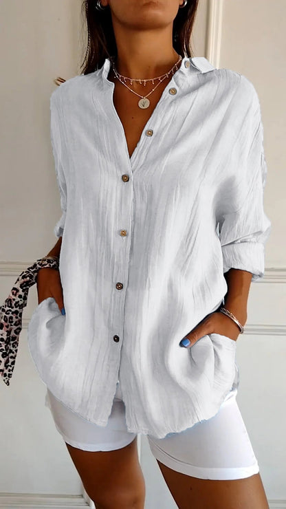 Women's Blouse Elegant Style Soft Polyester
