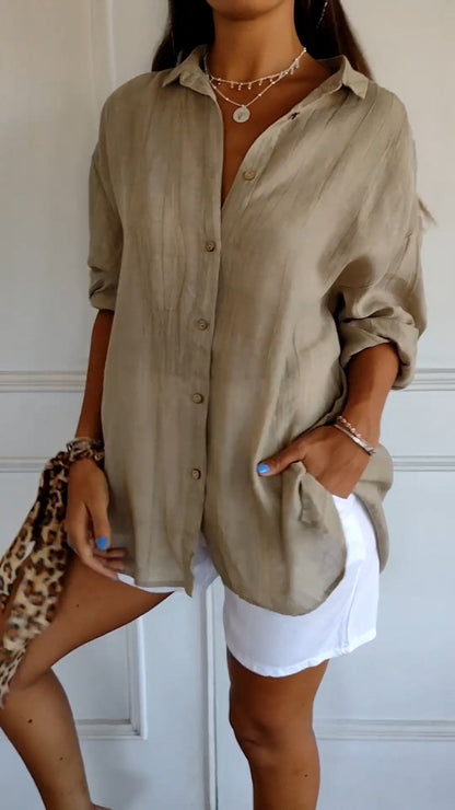 Women's Blouse Elegant Style Soft Polyester