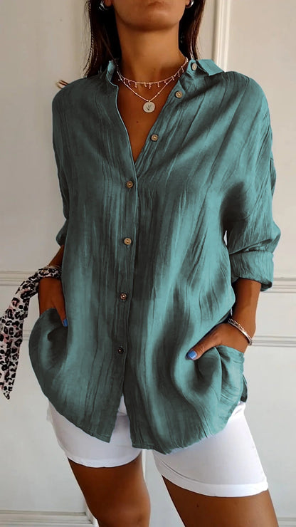 Women's Blouse Elegant Style Soft Polyester