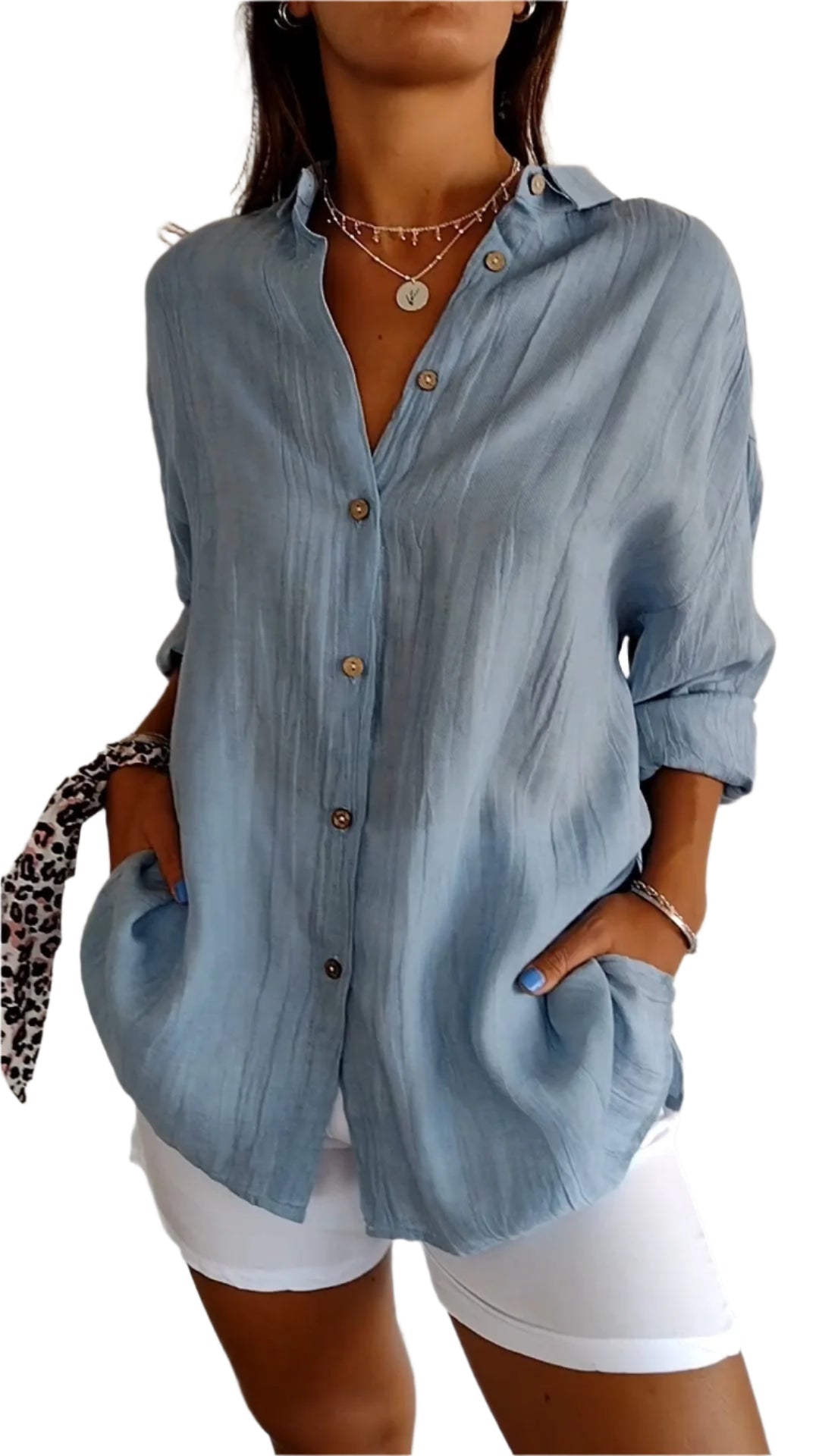 Women's Blouse Elegant Style Soft Polyester