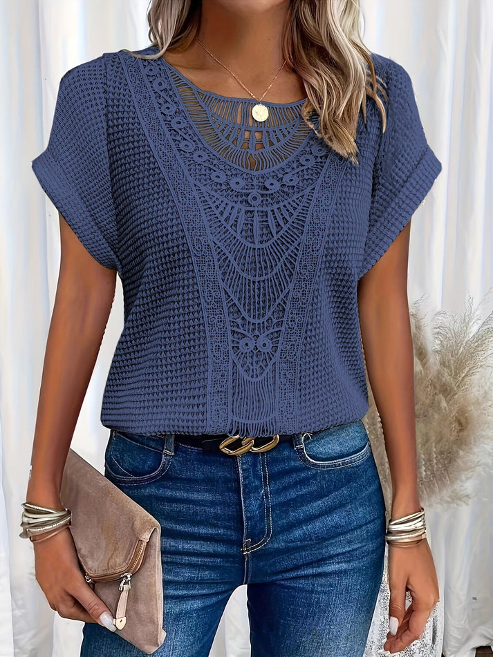 Women's Blouse Elegant Style with Lace Details
