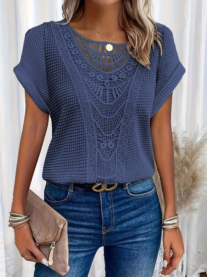 Women's Blouse Elegant Style with Lace Details