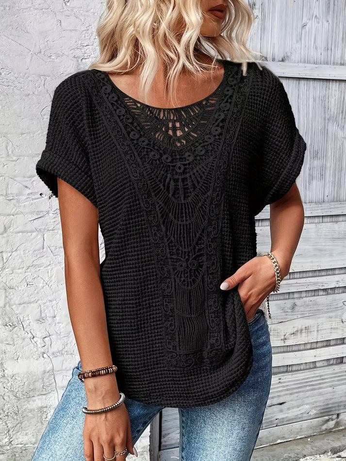 Women's Blouse Elegant Style with Lace Details