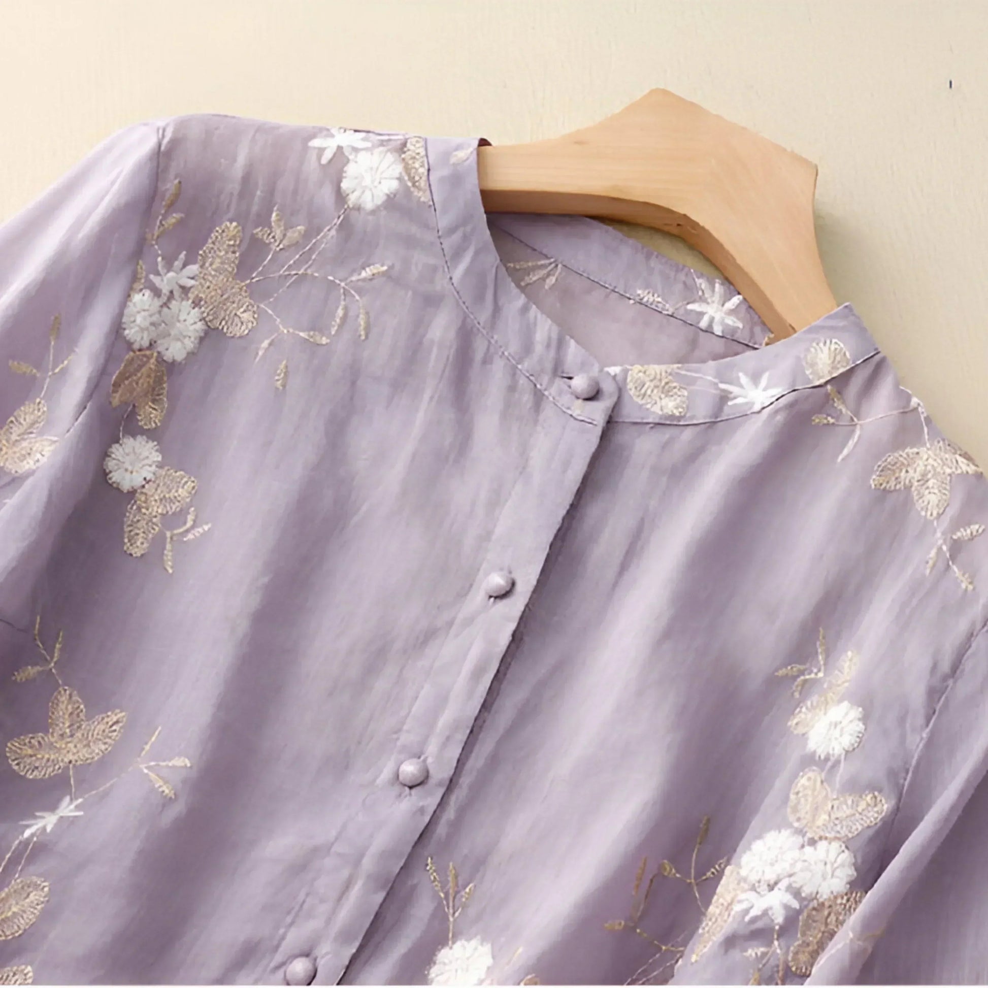 Women's Blouse Lightweight Cotton Elegant Style