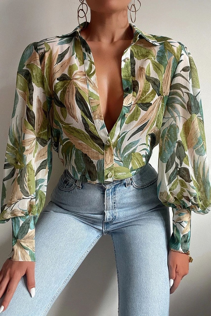 Women's Blouse Playful Fit Light Cotton