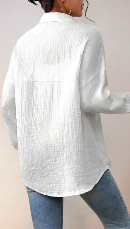 Women's Blouse Relaxed Fit Cotton