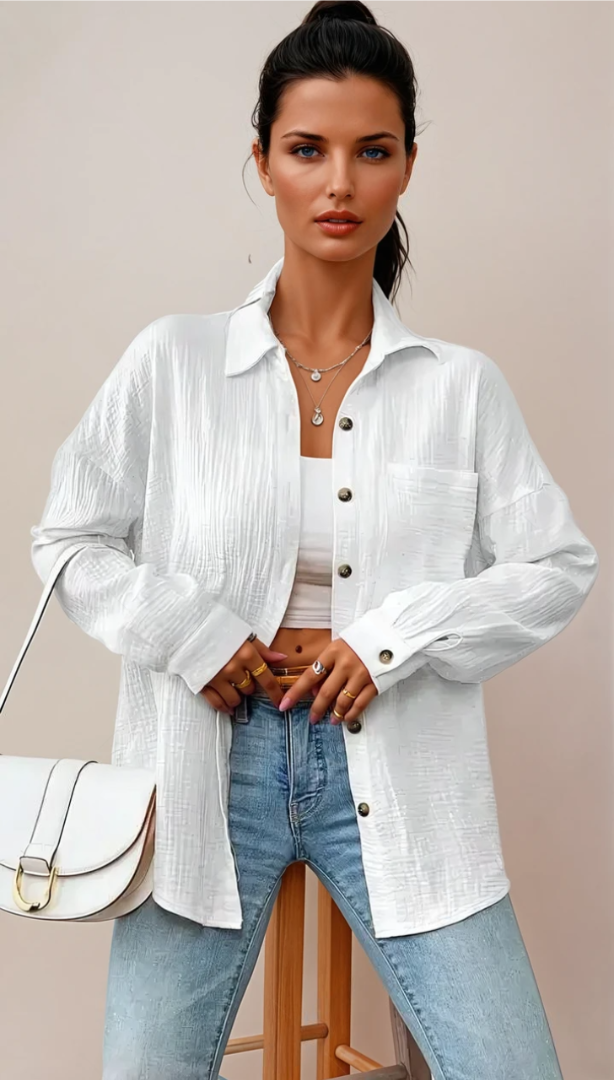 Women's Blouse Relaxed Fit Cotton