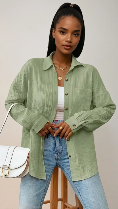 Women's Blouse Relaxed Fit Cotton