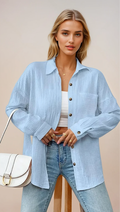 Women's Blouse Relaxed Fit Cotton