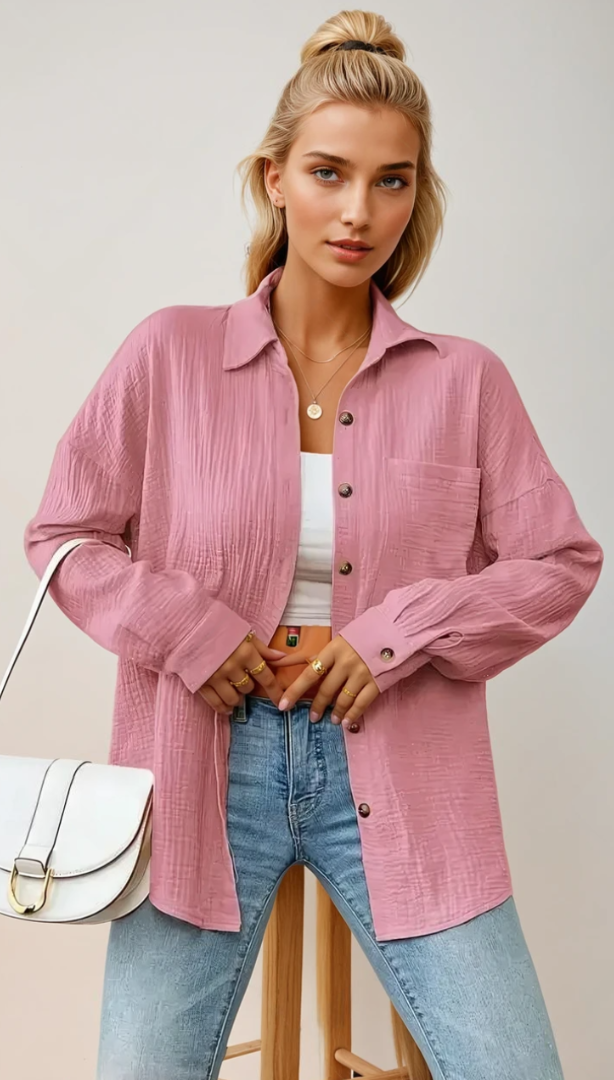 Women's Blouse Relaxed Fit Cotton