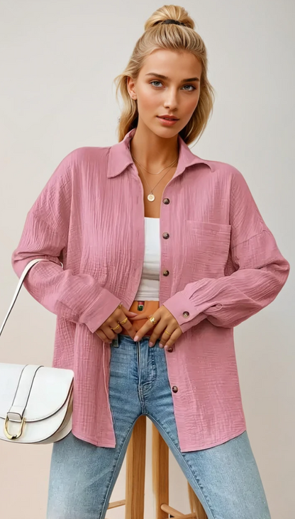 Women's Blouse Relaxed Fit Cotton