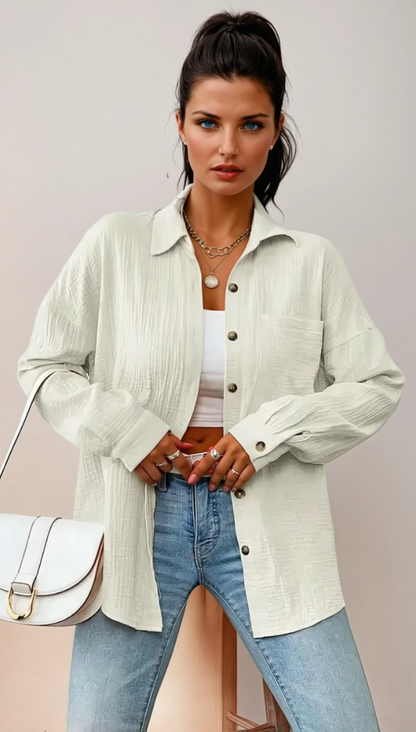 Women's Blouse Relaxed Fit Cotton
