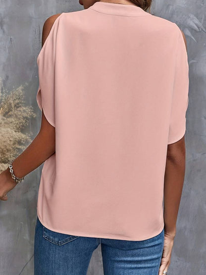 Women's Blouse Shoulderless Breathable Cotton Airy Design