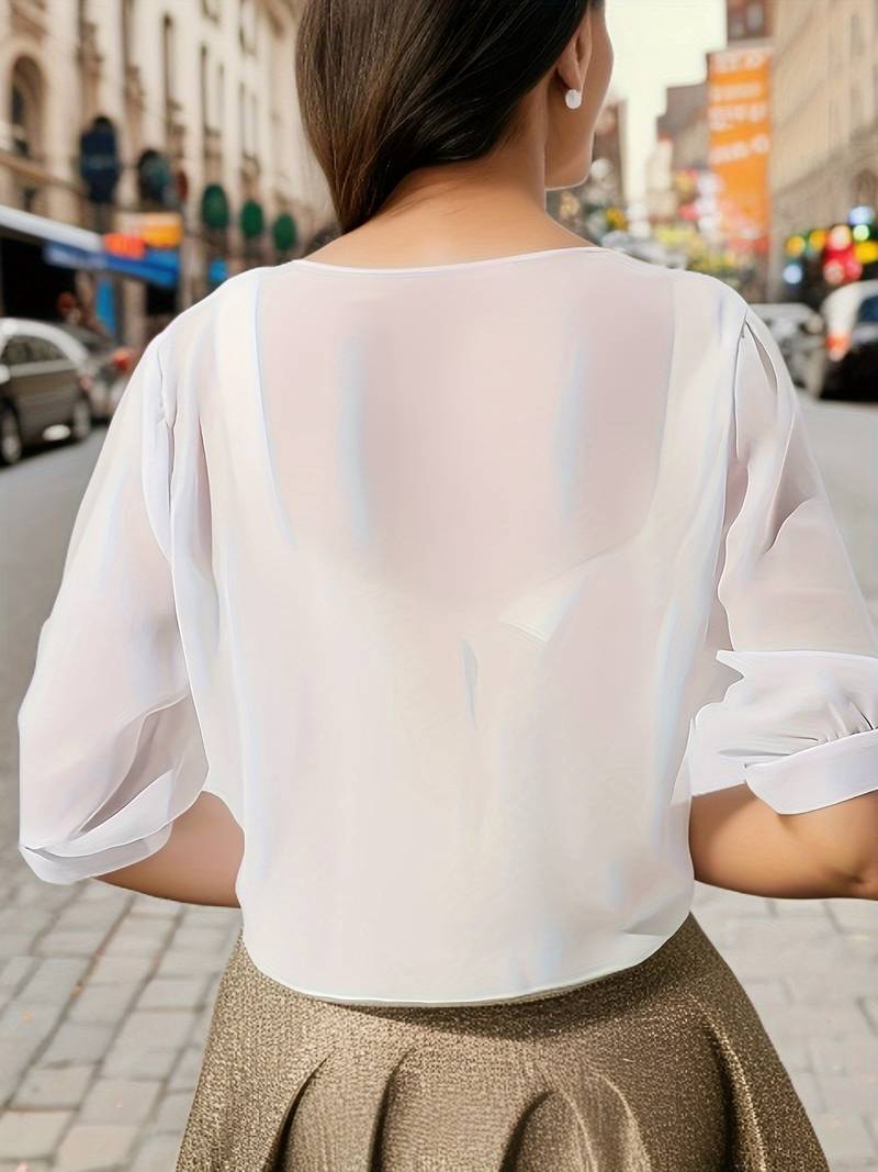 Women's Blouse Spring Open Front Cotton Breathable Casual