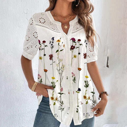 Women's Blouse With Playful Print And Perfect Fit