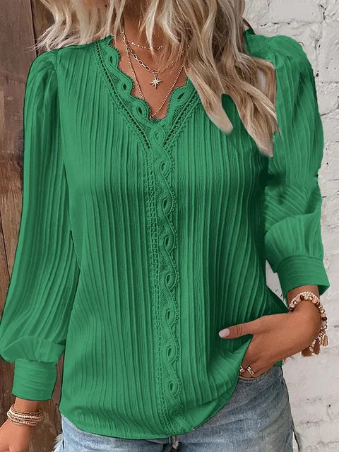 Women's Blouse With Stylish Details Breathable Cotton
