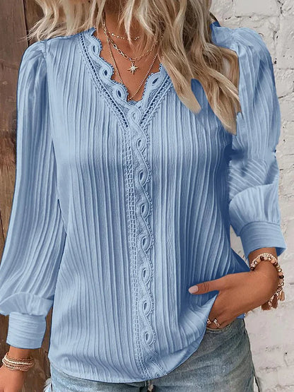 Women's Blouse With Stylish Details Breathable Cotton