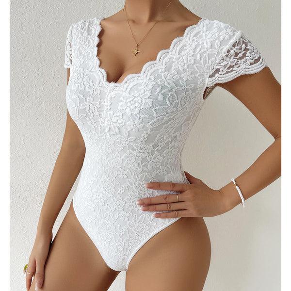 Women's Body with Lace Elegant Fit High Quality Fabric