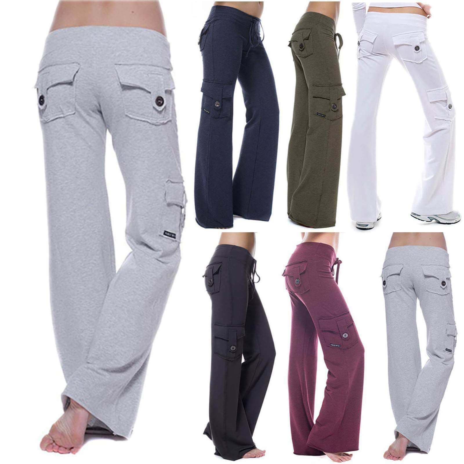 Women's Bootleg Cargo Trousers