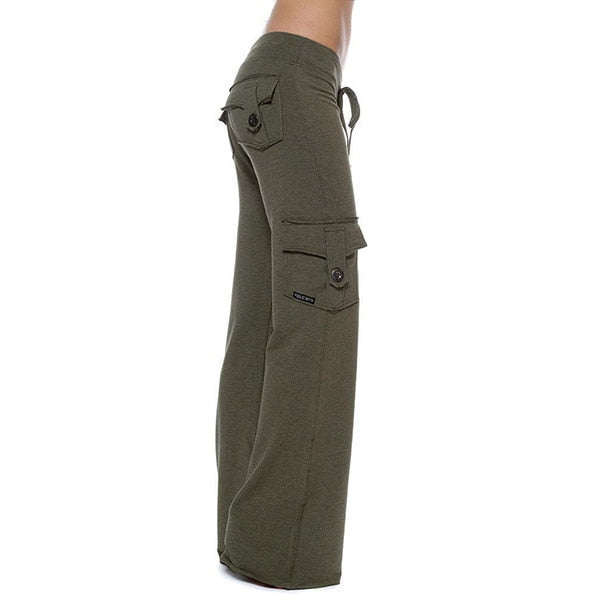 Women's Bootleg Cargo Trousers