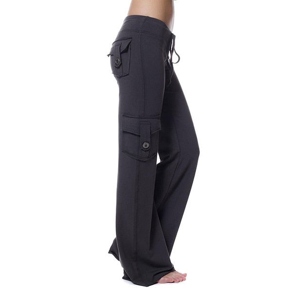 Women's Bootleg Cargo Trousers