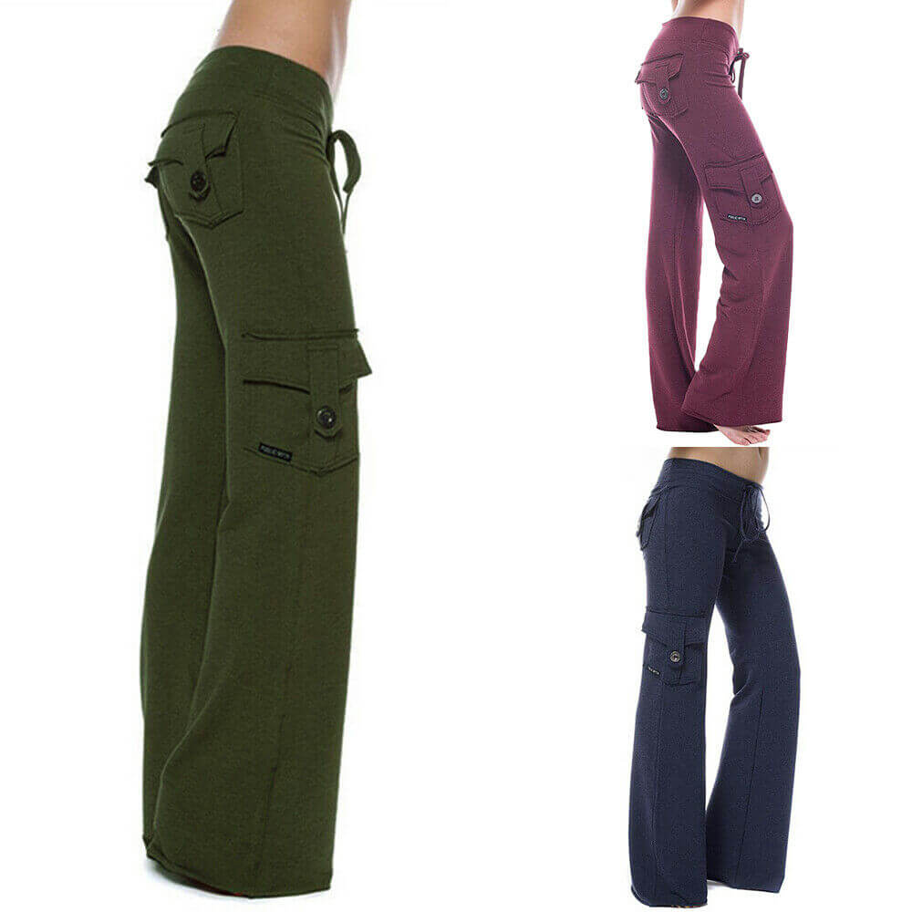 Women's Bootleg Cargo Trousers