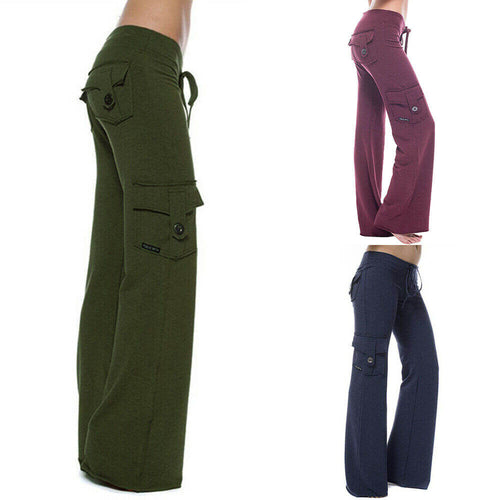 Women's Bootleg Cargo Trousers
