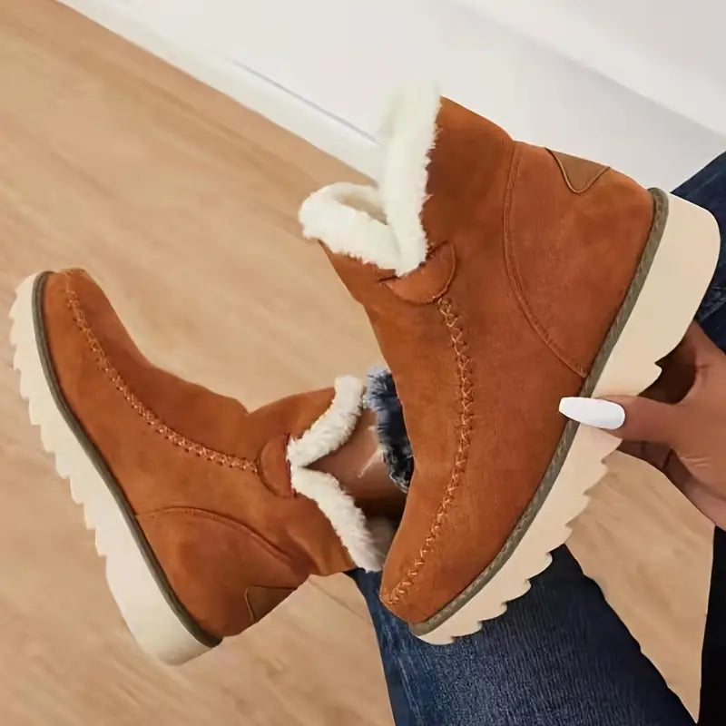 Women's Boots Plush Sheepskin Stylish Comfortable