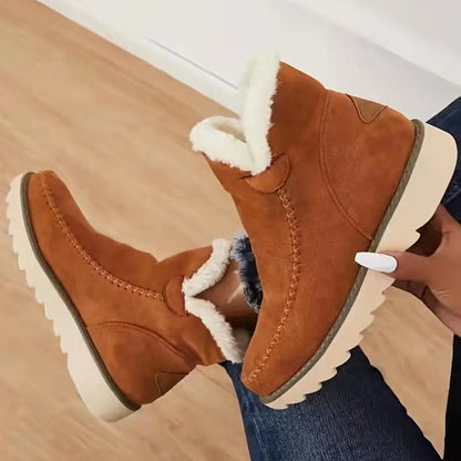 Women's Boots Plush Sheepskin Stylish Comfortable