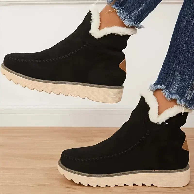 Women's Boots Plush Sheepskin Stylish Comfortable