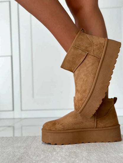 Women's Boots with Platform Sole for Autumn and Winter