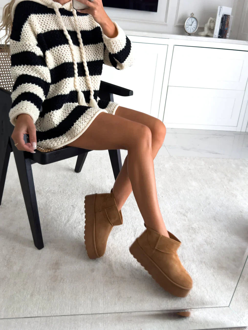 Women's Boots with Platform Sole for Autumn and Winter