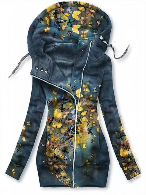 Women's Butterfly Art Vest Sweatshirt