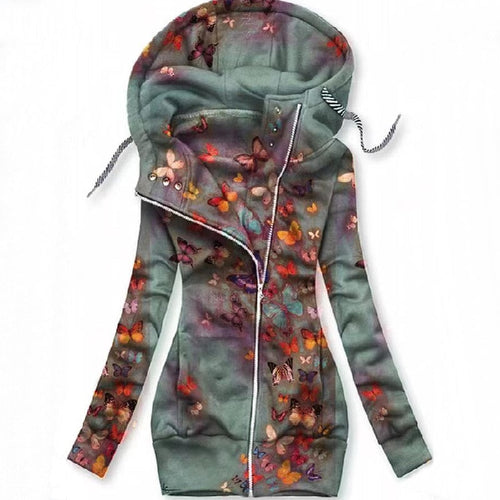 Women's Butterfly Art Vest Sweatshirt
