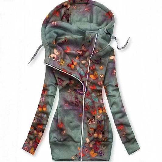 Women's Butterfly Art Vest Sweatshirt