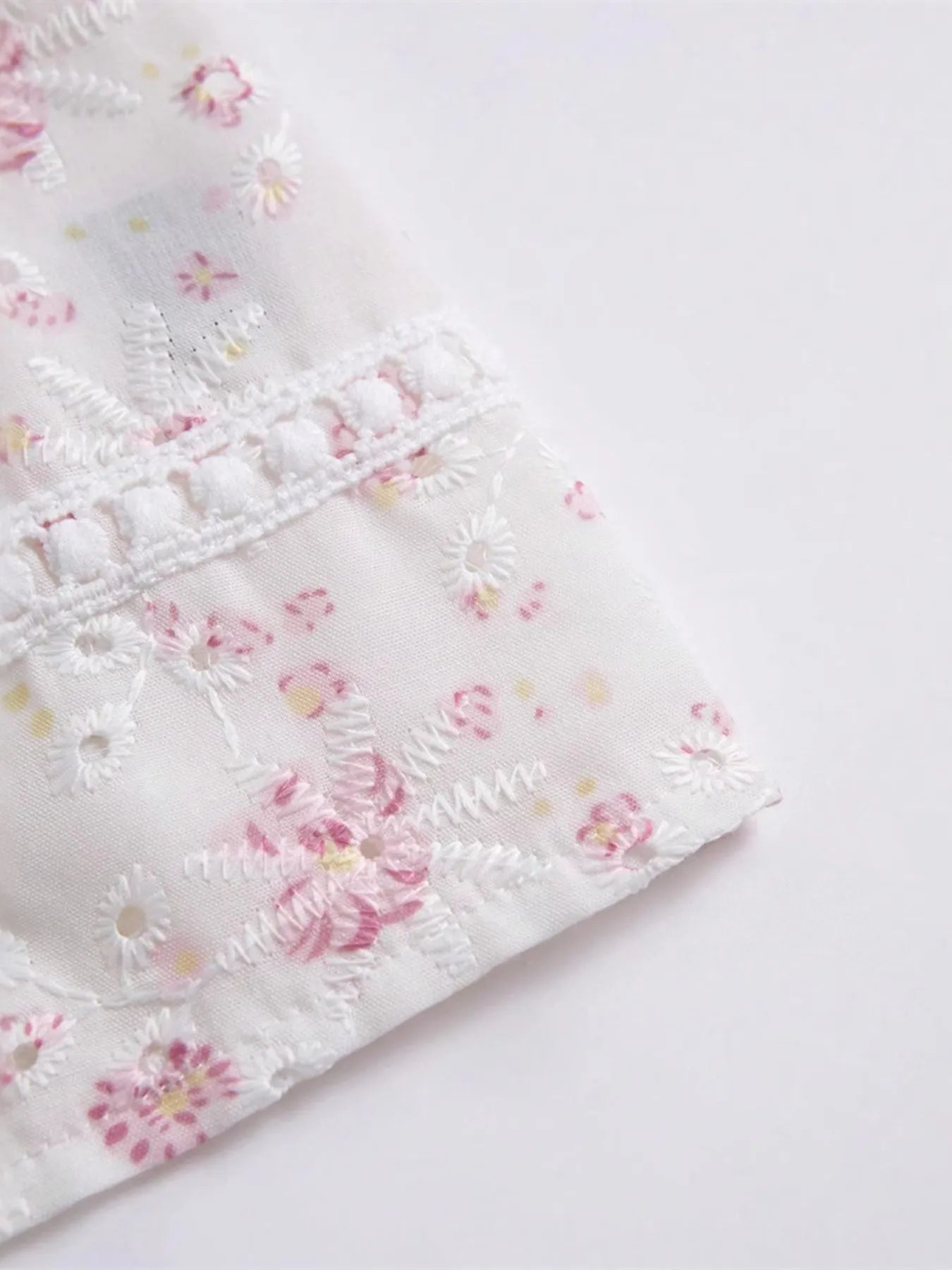 Women's Cami Top with Floral Print and Bow
