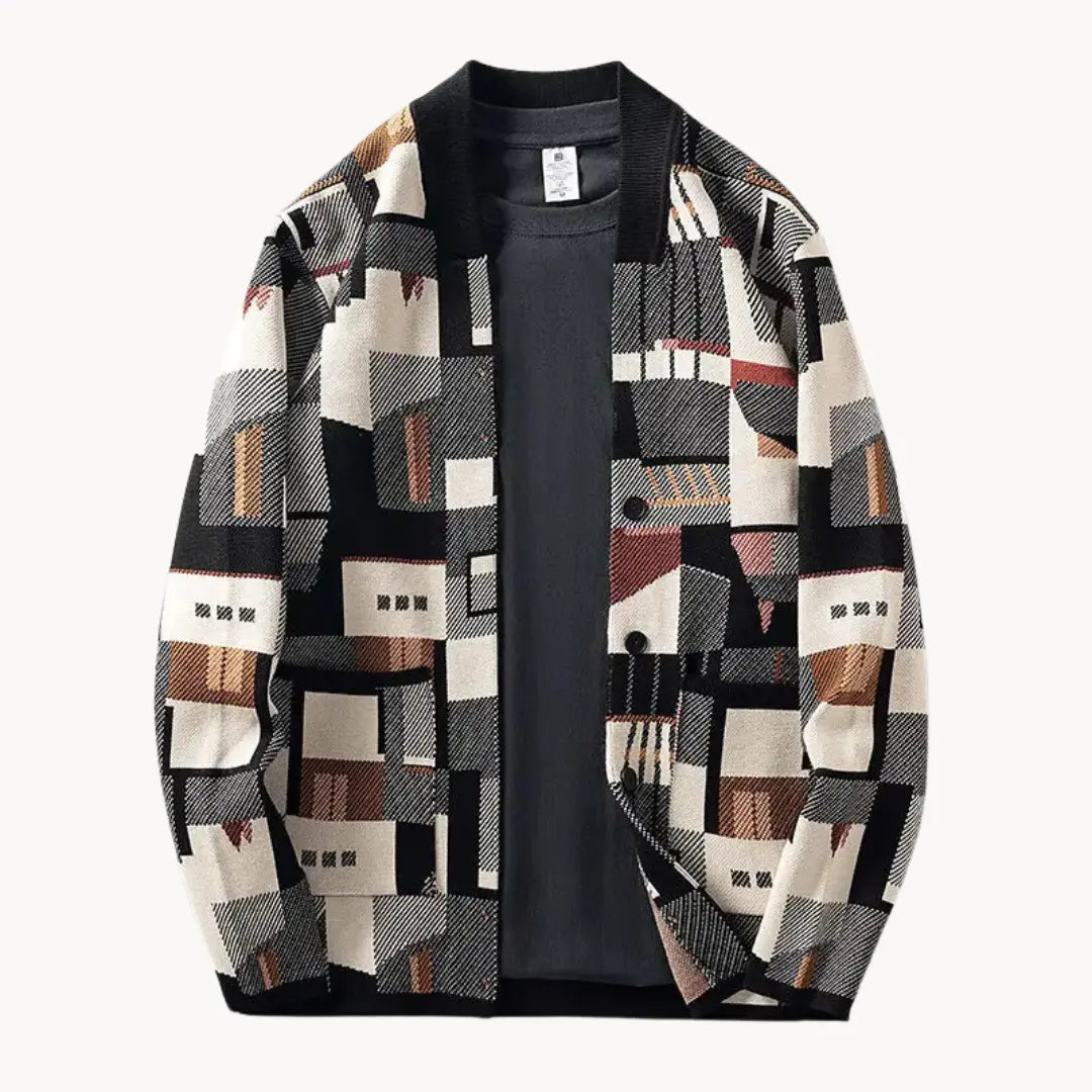 Women's Cardigan Abstract Pattern Tapered Stylish