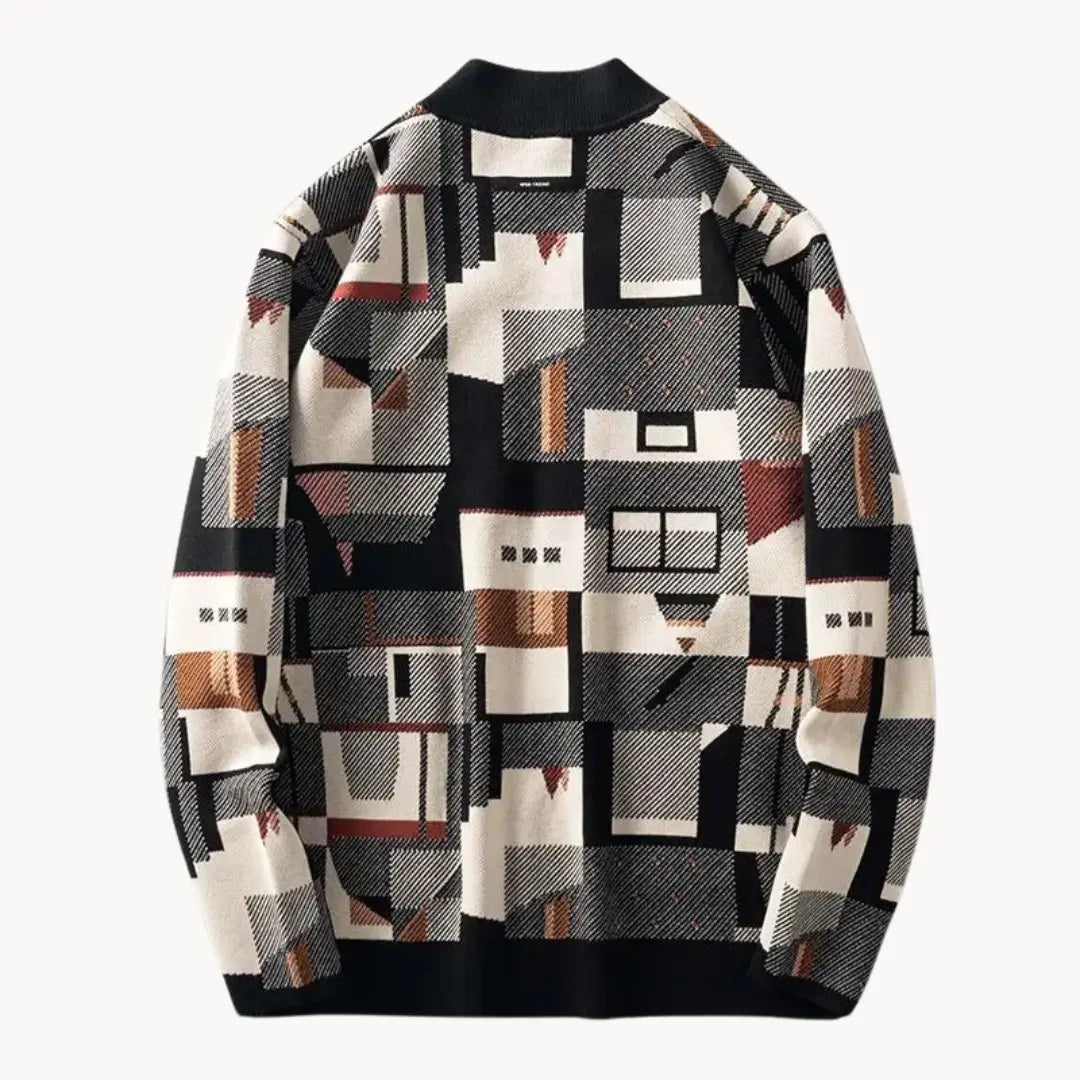 Women's Cardigan Abstract Pattern Tapered Stylish