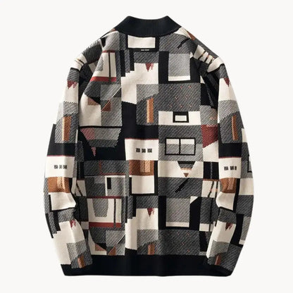 Women's Cardigan Abstract Pattern Tapered Stylish